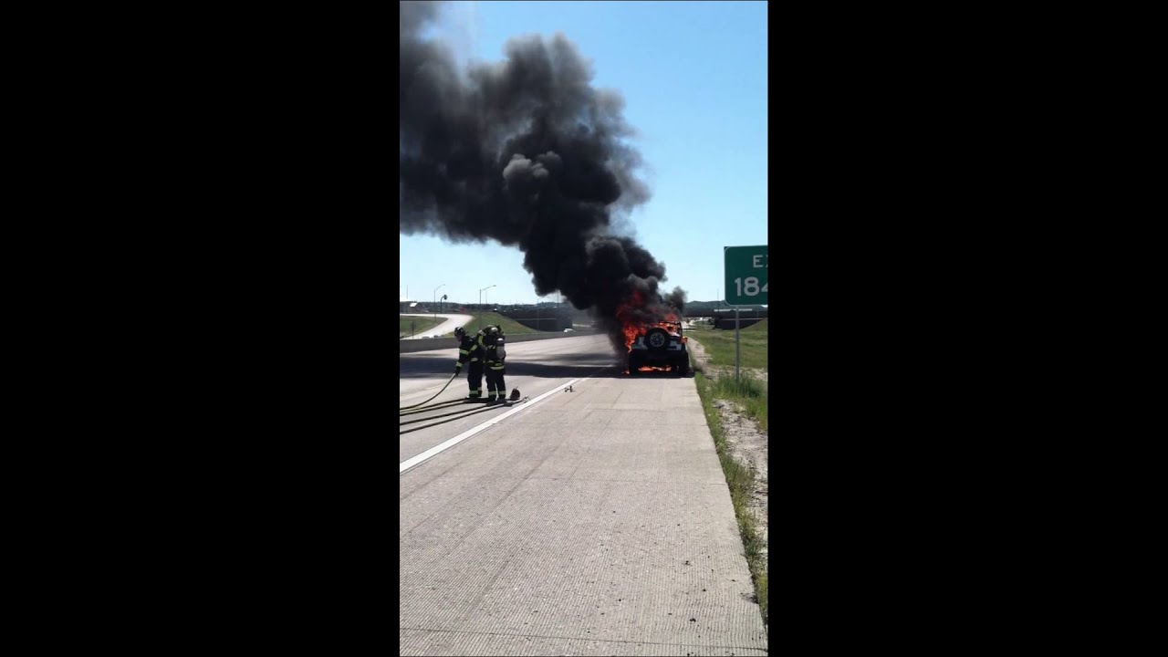 Castle Rock Fire Department, Colorado car fire on I25 YouTube