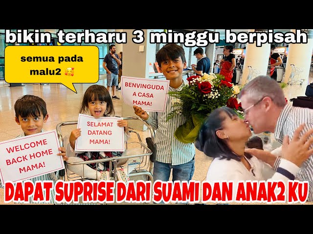 DAPAT SUPRISE DARI SUAMI &ANAK2KU ,BIKIN TERHARU 3 MINGGU BERPISAH 🥲 class=