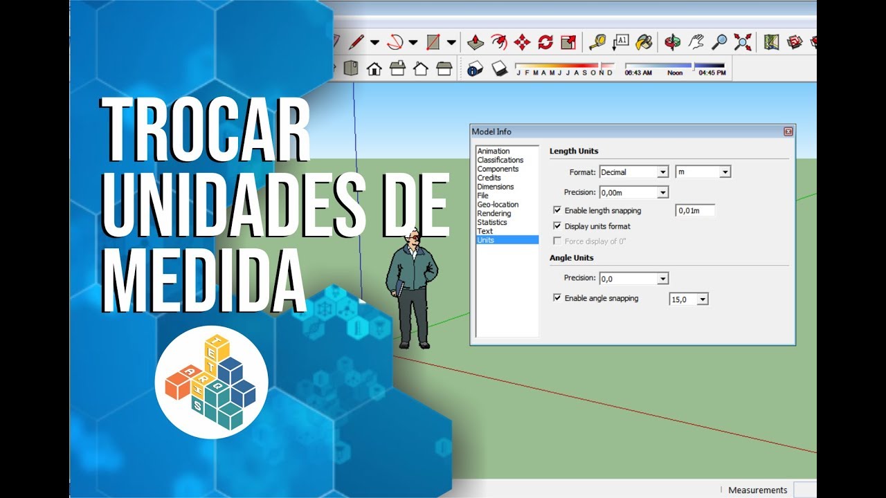 Como Mudar A Unidade De Medida No Sketchup