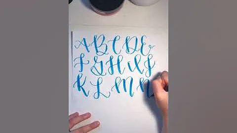 Learn Brush Lettering in less than 5 Minutes!