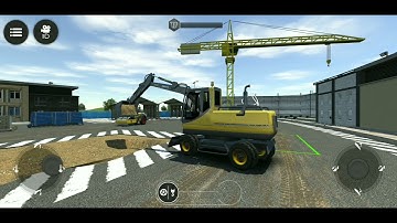 excavator on the job site - drive simulator 2020 - android gameplay