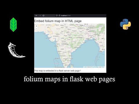 Render folium maps in python flask server