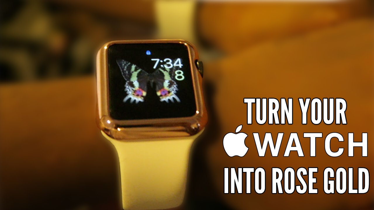 TURN YOUR APPLE WATCH INTO THE ROSE GOLD APPLE WATCH EDITION!