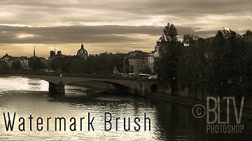 Photoshop: How to Quickly Create a Customized Watermark Brush