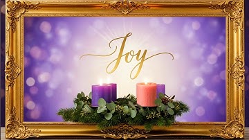 Advent Week 3 Joy ✨ Animated TV Frame Art Background Christian Christmas Ambience & Worship Music