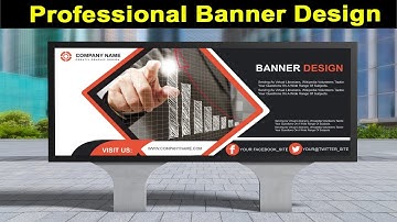 Banner Design in Photoshop cc 2018 A to Z Complete Banner Design tutorial