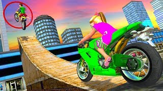 Kids Motorbike Stunts Master Roof Top Arena 2018 screenshot 4
