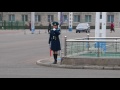 Pyongyang traffic lady