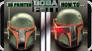 Boba fett 3D printed helmet part 2 | How to paint 3D printed helmets | 3D prints painting tips