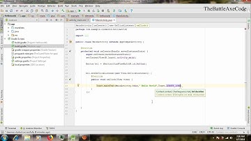 Android Studio Tutorial - Display a Hello World