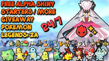 ✨GIVEAWAY POKÉMON LEGENDS: ZA✨FREE Shiny Alpha Starter Link Trades✨MEGA DIANCIE✨Shiny Alpha Pseudo✨