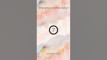 Wet while Drying Riddle 💦💦 #shorts