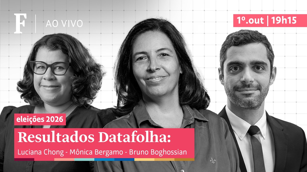 Imagem ilustrativa sobre Datafolha divulga nova pesquisa presidencial 2026 com live da Folha de S.Paulo