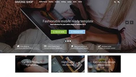 Diverse VirtueMart Template Video Demo