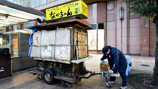 わずか６０分で屋台を組み立てる６０歳の鉄人ラーメン屋台職人に密着丨Japanese Street Food