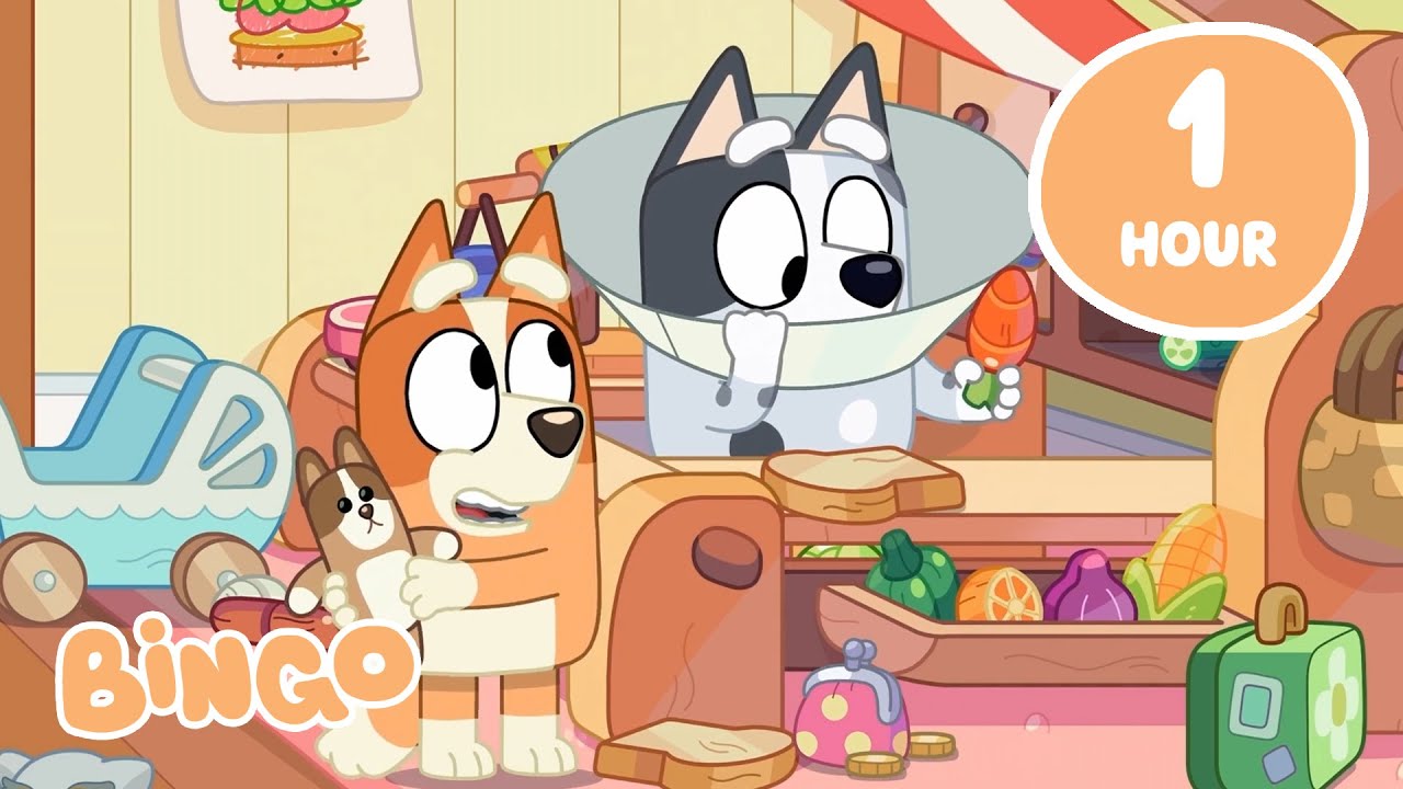 🔴LIVE: Bingo and Bluey Time with the Family 🧡 💙 | 1 HOUR | Bluey Best Of | Bingo - Official Channel
