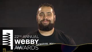 WWE Champions' 5-Word Speech at the 22nd Annual Webby Awards