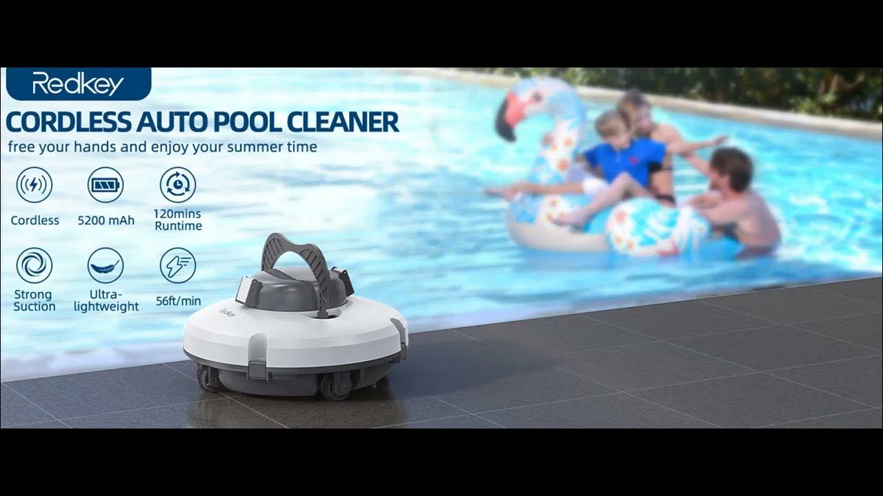 Redkey Cordless Robotic Pool Vacuum for Ground Pool YouTube