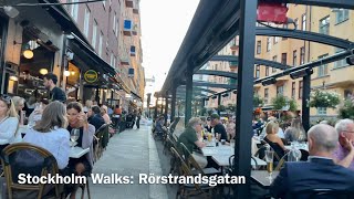 Stockholm Walks: Rörstrandsgatan, Vasastan. Sidewalk dining in summer screenshot 4