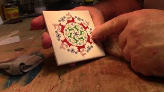 how I paint ceramic tiles