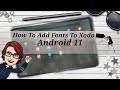 Android 11-How To Add Fonts To Xodo-Tutorial