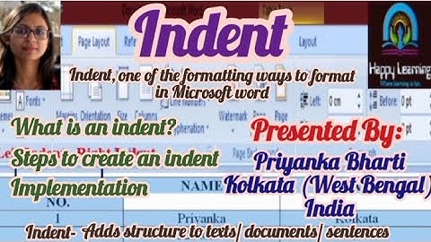 Indent