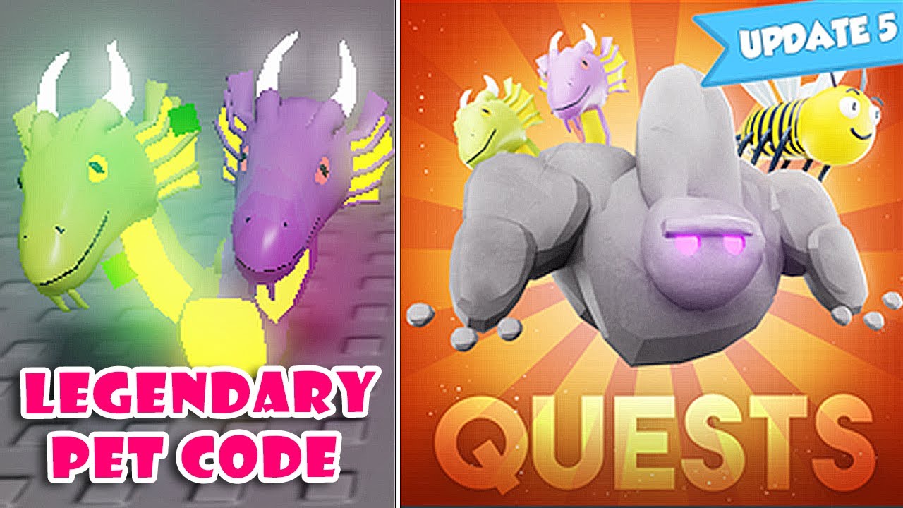 New Update SECRET Quest Pets New Legendary Pet CODESin Mining Clickers Simulator Roblox 