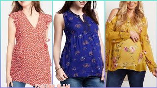 Nursing Top \& Blouse\/Printed Maternity Clothes\/Maternity Top \& Blouse\/Casual Pregnancy Blouse \& Top