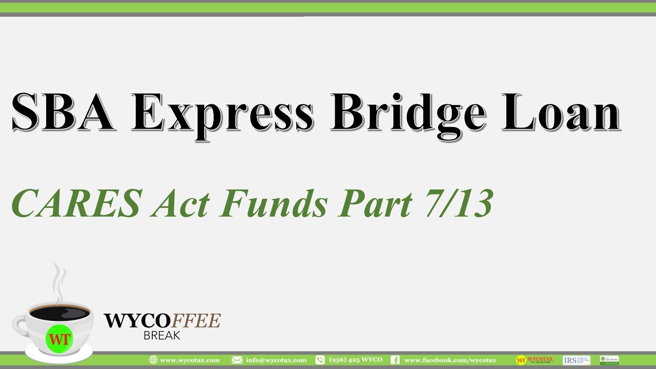 SBA Express Bridge Loans