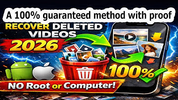 How to Recover Deleted Videos from Your Phone 2026 | Android & iPhone (100% Working)