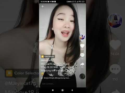 cewek tiktok, m jeyinca, Cantik sexy, don't look at nenene bigo