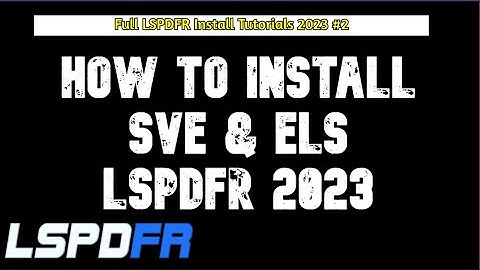 How To Install Your Graphics SVE & ELS In LSPDFR | LSPDFR Install Tutorials 2023 | Ep.2 #SVE #Pherem