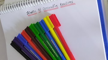 Kinetics of consecutive reactions(MSc chemistry)