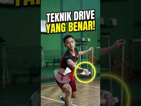 FOREHAND DRIVE — Jangan Salah Posisi Kepala Raket! #shorts  #badmintontraining