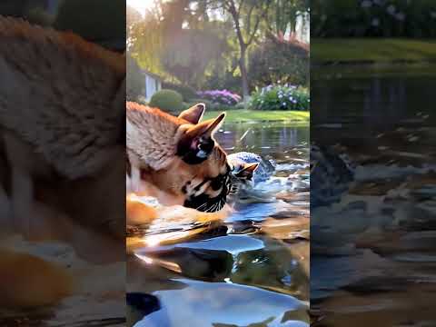 Unlikely Heroes: French Bulldog Saves Drowning Cat!