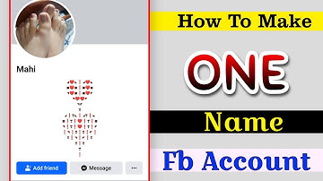 How to make Single name on Facebook account 2023 || How to one name on facebook 2023