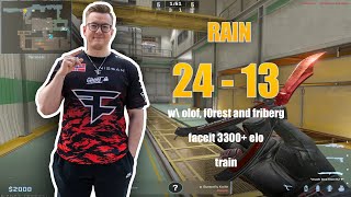 rain POV – TRAIN DOMINATION w/ olof, f0rest & friberg | FACEIT VOICE COMMS