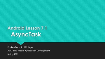 Android Lesson 7.1 - AsyncTask