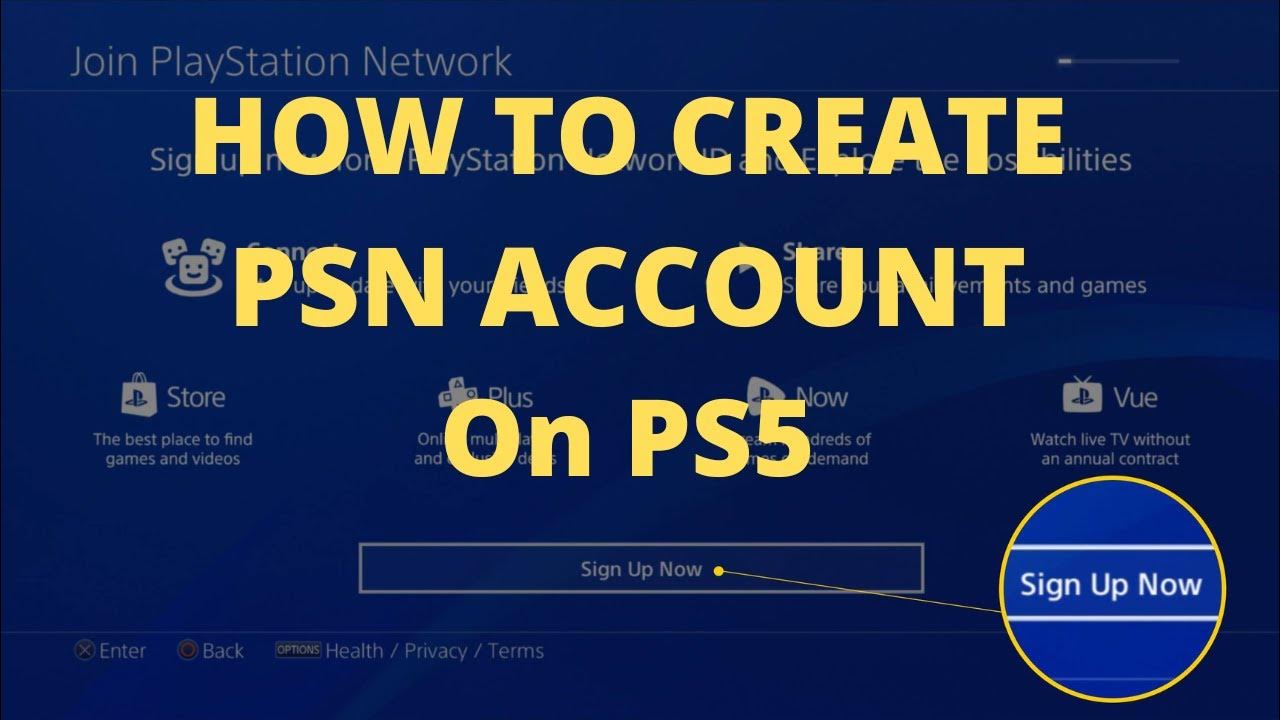 How to Create PlayStation Account on PS5 (in 2023) - YouTube
