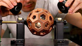 Huge Magnet vs Copper Sphere - Anti-gravity Machine