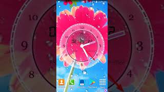 How to install Flower Clock Live Wallpaper 2019: Luxury Watch 3D in Mobile Phone screenshot 5