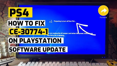 PS4 : How to fix CE-30774-1 Update system software with USB New
