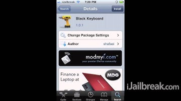 Black Keyboard Cydia Tweak: Transparent Black Background Keyboard On iPhone, iPod Touch, iPad