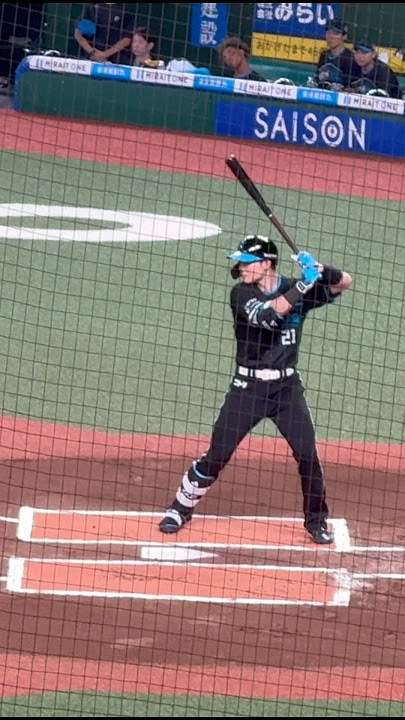 Kotaro Kiyomiya 清宮 幸太郎 Slow Motion Swing Hokkaido Nippon-Ham Fighters