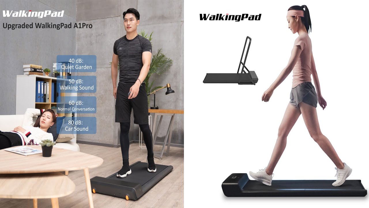 Walking Pad A1Pro Treadmill with Handrail Electric Folding Walking ...