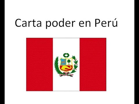 Carta Poder En Peru Youtube