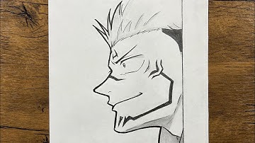 How to draw Sukuna easy steps | how to draw sukuna step-by-step