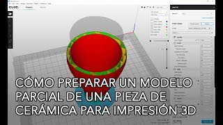 Cómo preparar un modelo parcial de una pieza de cerámica para impresión 3D screenshot 5