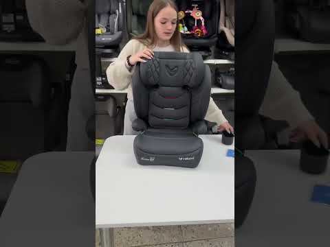 Автокресло детское Velano Forza 2 в 1 i-Size 100–150 см, ISOFIX, grey, серое 3-12 лет, видео 1