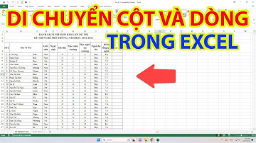Cách Di Chuyển Cột Và Dòng Trong Excel Dễ Dàng